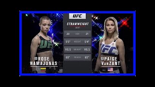 Rose Namajunas vs Paige VanZant from UFC Fight Night Vegas LIVE on FN – Full Fight [upl. by Toni879]