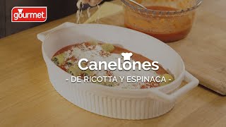 Receta Canelones rellenos de Ricotta y Espinaca l Gourmet [upl. by Theurer]