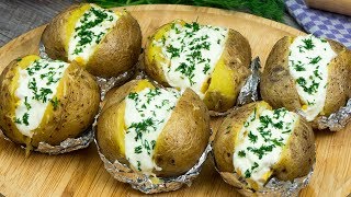 La receta más popular de patatas al horno rellenas con queso una receta buenisima  GustosoTV [upl. by Anilegna]