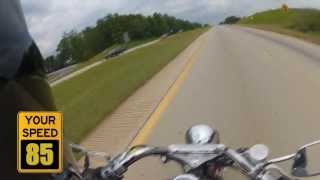 2009 Kawasaki Vulcan EN500 Top Speed [upl. by Janine]