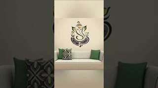 Modern Elegant Ganesha God Wall Sticker 🥰❤️shorts kajalgarments ytshorts [upl. by Naitsirc338]