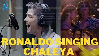 Cristiano Ronaldo Singing Bollywood Song Chaleya  JAWAN Chaleya Hindi Shah Rukh Khan Nayanthara [upl. by Montague127]