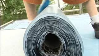 Application of Flintlastic SA roof system for lowslope residential roofing [upl. by Atirehc]