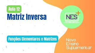 Funções Elementares e Matrizes  Aula 12  Matriz Inversa [upl. by Nylisoj]