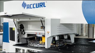 CNC Turret Punch Press ACCURL ES NT Series Electro Servo Punching Machine [upl. by Erminna223]