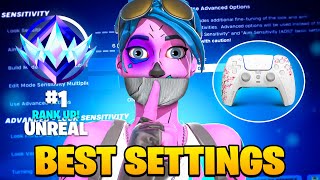 NEW Best Chapter 5 Fortnite Controller Settings  Full Sensitivity Guide XboxPS5PC [upl. by Francis]