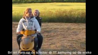 Bri en Pam op de scooter  TT kemping 2010 [upl. by Noyes595]