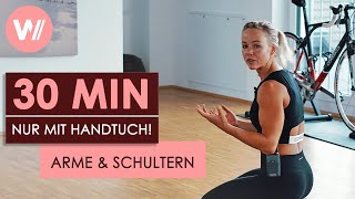 Arme Schultern Core Workout So stärkst du deinen Oberkörper  Towel Fit mit Kira von Oertzen [upl. by Delmore]