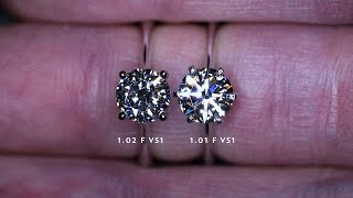 Can You Tell Which Is The better diamond Both of the same GIA Certificate Grades [upl. by Ydok]