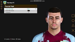 PES 2021 How to create Anass Zaroury 🇲🇦 Burnley [upl. by Oirram]