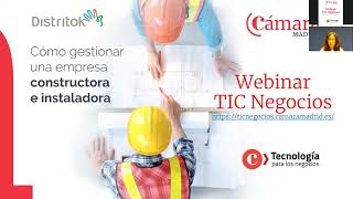 🔴 WEBINAR Cómo administrar una empresa constructora instaladora o de gestión de proyectos [upl. by Alliuqa808]