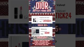 JULY 2024 Dior Promo Codes 🎉  diorbeauty diorpromocodes beauty luxurybeauty [upl. by Esma603]