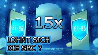 15x UPGRADE 8186 SBC PACKOPENING LOHNT SICH DIE SQUAD BUILDING CHALLENGE  FIFA 19 FUT [upl. by Deden]