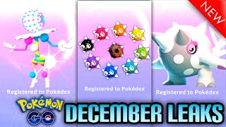 DECEMBER LEAKS NEW ULTRA BEASTS MINIOR CETODDLE  MORE in Pokemon GO [upl. by Worthy821]