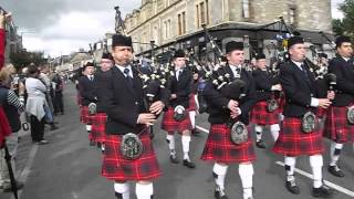 Pipe Bands at Pitlochry Scotland 14 September 2013 [upl. by Vilberg]