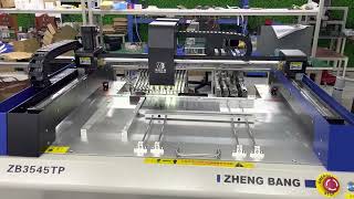 PCB SMT PICK AND PLACE MACHINE ZB3545TP [upl. by Ellitnahc67]