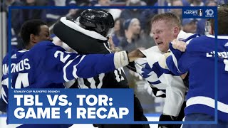 Lightning vs Maple Leafs Game 1 recap  10 Tampa Bay [upl. by Layla]