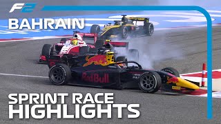 F2 Sprint Race Highlights  2020 Bahrain Grand Prix [upl. by Nadine]