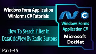 45  How To Search OR Filter DataGridView Using Radio Buttons In Winforms C  Csharp HindiUrdu [upl. by Leesen228]