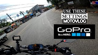 GOPRO BEST SETTINGS FOR MOTOVLOGGING  HERO 8 BLACK  HERO 5 BLACK  PHILIPPINES [upl. by Lletram]