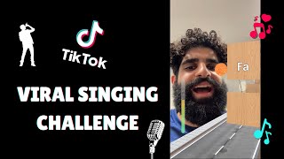 I COMPLETED THE VIRAL SINGING CHALLENGE ON TIKTOK  Impossible TikTok Perfect Pitch Challenge [upl. by Wyne]