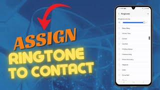 How To Assign Ringtone to a Contact on Galaxy A15 [upl. by Allrud]