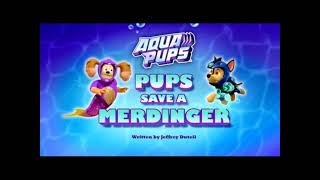 Paw Patrol Aqua Pups Pups Save a Merdinger Chase Play Date with a Shark [upl. by Eseeryt]