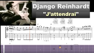 Django Reinhardt  quotJattendraiquot  Virtual Guitar Transcription by Gilles Rea [upl. by Eveline975]