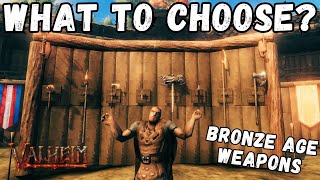 Melee Weapon Types in Valheim Bronze Age [upl. by Ahsinna]