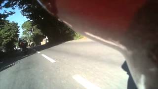 Isle Of Man TT  Onboard JHS Racing Supertwin With Dave Moffitt [upl. by Jeremie528]