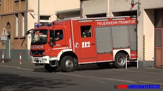 Wachbesetzung während Großbrand FF Frankfurt Heddernheim rückt von Wache 2 zum Kellerbrand aus [upl. by Nylesoy]