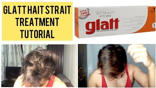 How to do Permanent hair straightening at home Using Schwarzkopf Professional Glatt Cream [upl. by Sillert]