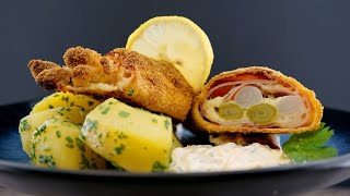 Spargel Cordon bleu mit Petersilkartoffel und Schnittlauchsoße von Franz Stolz [upl. by Sheryle]