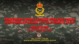 PERBARISAN TAMAT LATIHAN PERAJURIT MUDA PENGAMBILAN LELAKI 17715 amp WANITA 3915 [upl. by Abihsot269]