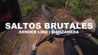 LOS SALTOS MAS GRANDES DE GALICIA SENDER LINE  MANZANEDA BIKEPARK [upl. by Ariom]