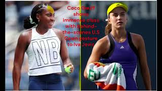 Coco Gauff shows immense class with behind the scenes U S Open gesture to Iva Jovic [upl. by Cram]