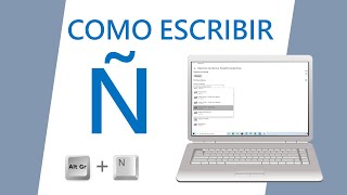 como escribir la letra quot Ñ quot en una laptop [upl. by Nylhtiak]