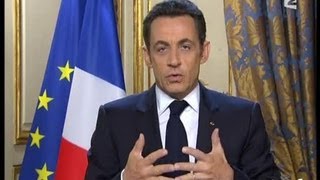 Allocution du président de la République Nicolas Sarkozy [upl. by Frodine]