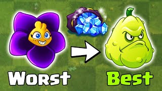 Top 10 Gem Plants in Plants vs Zombies 2 According to damage [upl. by Arret]