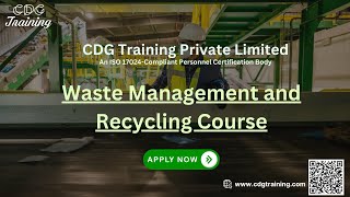 Master Waste Management and Recycling with CDG Training Private Limited  Get Course Link Below [upl. by Hux266]