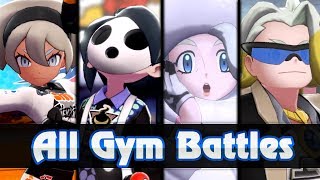 Pokemon Sword amp Shield  ALL Gym Leader Battles VERSION EXCLUSIVE GYMS [upl. by Oicnecserc]