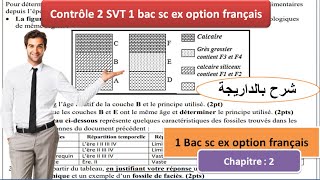 Contrôle 2 svt 1bac sc ex la stratigraphie et les subdivisions du temps géologique شرح بالداريجة [upl. by Capps]