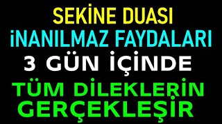 Sekinne Duası İçinde Bulunan quot19 AYET MUCİZESİquot Sırrına DikkatHer Gece Uyumadan 1 Kere Okuyana [upl. by Carn]