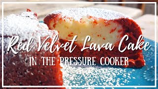 Red Velvet Lava Cakes in the PRESSURE COOKER  INSTANT POT amp NINJA FOODI Desserts [upl. by Zsamot369]