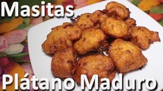 Como Hacer Masitas de Plátano Maduro y Queso  Platano Maduro Recetas [upl. by Velma889]