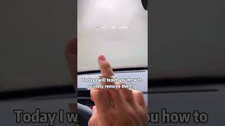 How to quickly solve the fogging of car glasscar [upl. by Nonnac495]