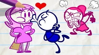 Is Pencilmates NEW Girlfriend Real  Animation  Cartoons  Pencilmation [upl. by Okiam]