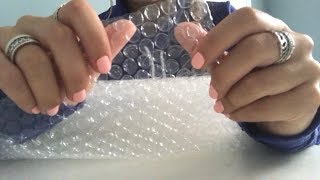 ASMR Bubble Wrap plastic sounds popping plastic tapping [upl. by Animar]