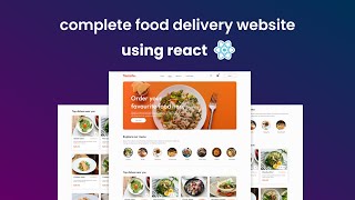 How To Create Complete Food Delivery App Using React JS Step By Step Tutorial 2024 [upl. by Jermyn]