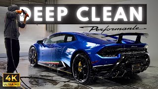 Dirty Lamborghini Huracan Performante Deep Clean Wash  Auto Detailing Satisfying ASMR [upl. by Lark49]